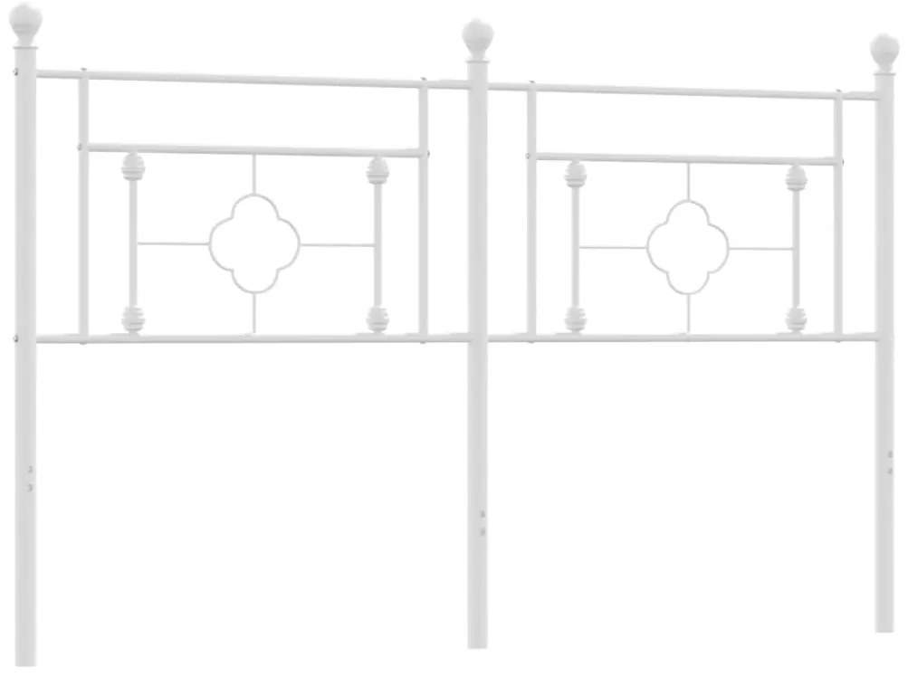 vidaXL Κεφαλάρι Λευκό 160 εκ. Μεταλλικό