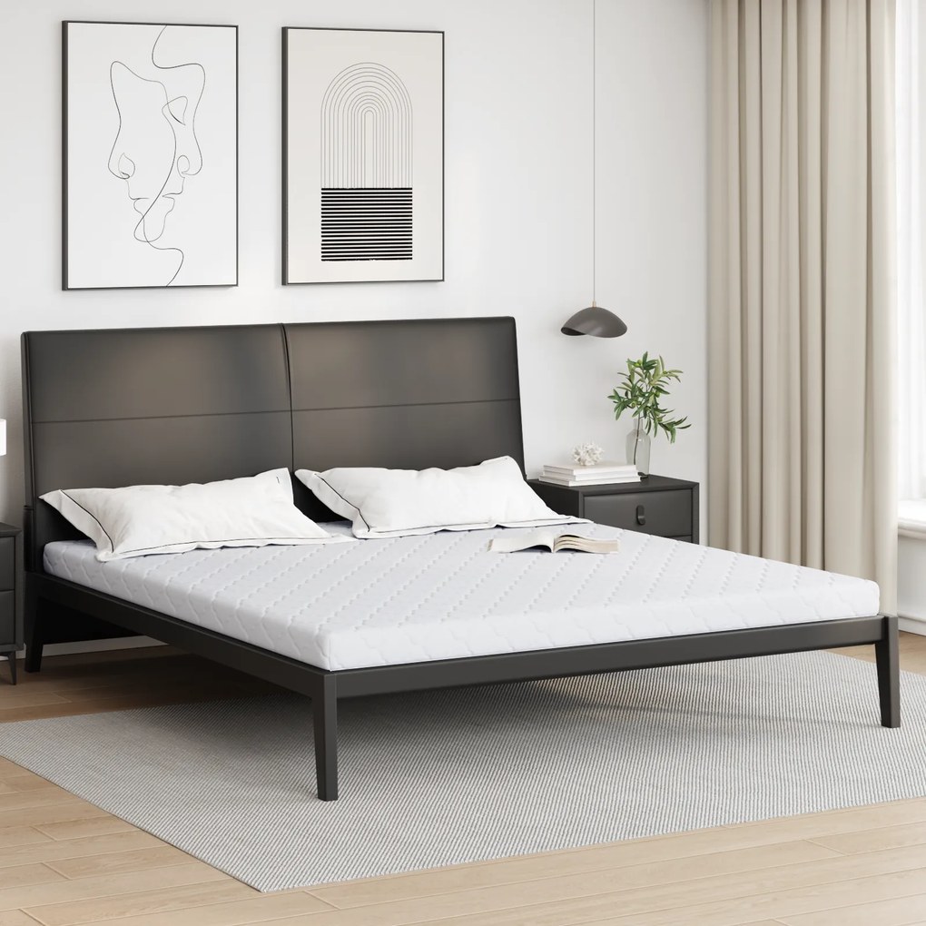 vidaXL Στρώμα Λευκό 200 x 200 cm Pěna