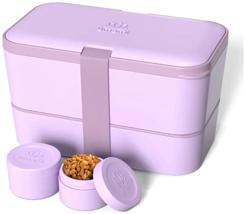 Δοχείο Φαγητού Lunch Box - Original Bento Box Premium Nestable Umami - Lavender Purple - Κατάλληλο για Φούρνο Μικροκυμάτων