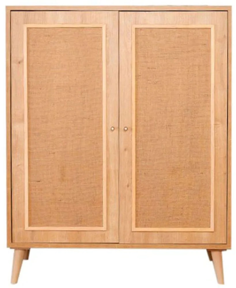Ντουλάπι Jut 998VOW1163 90x40x110cm Oak Jute,Wood