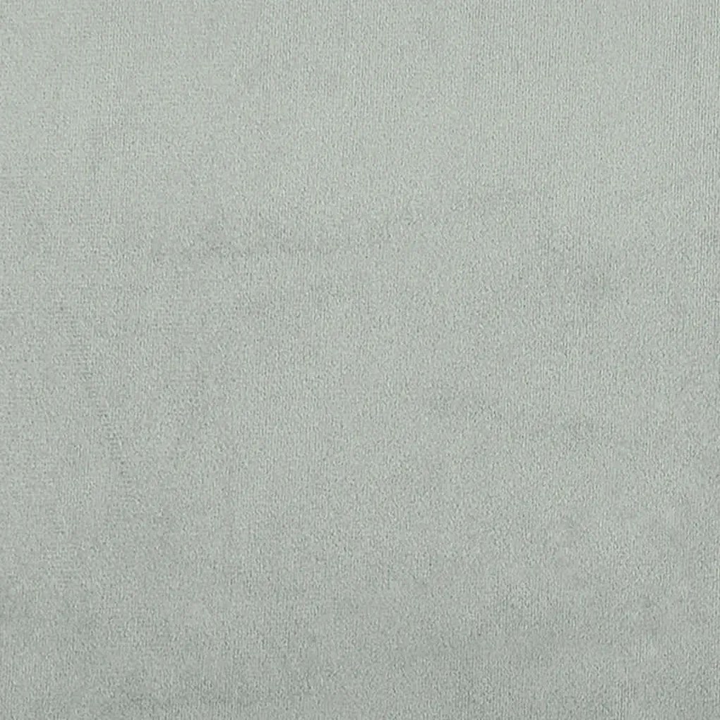 Κρεβάτι Boxspring με Στρώμα Ανοιχτό Γκρι 160x220 εκ. Βελούδινο - Γκρι