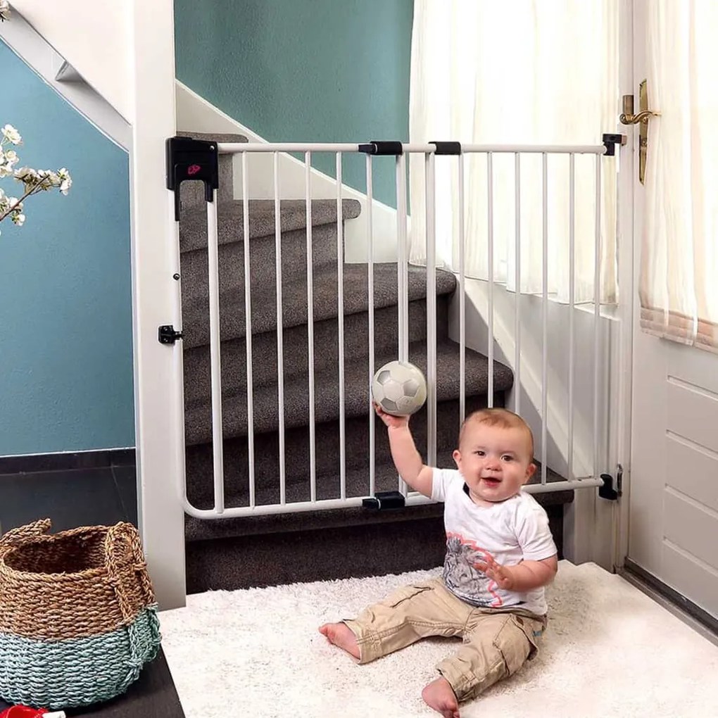 A3 Baby & Kids Πόρτα Ασφαλείας για Παιδιά SafeDoor Λευκή 75,5-116 εκ.