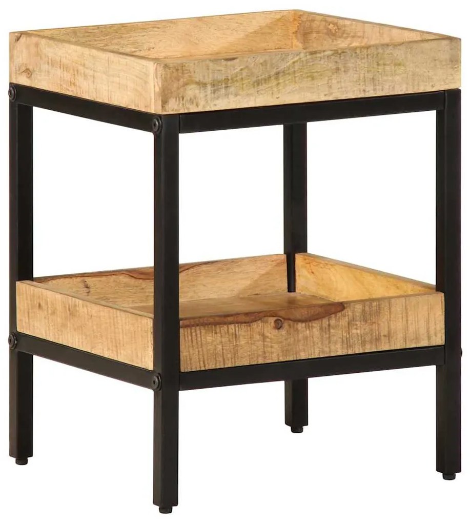 vidaXL Τραπεζάκι Πλευράς Καφέ 35 x 35 x 45 εκ Στερεό ξύλο μάνγκο