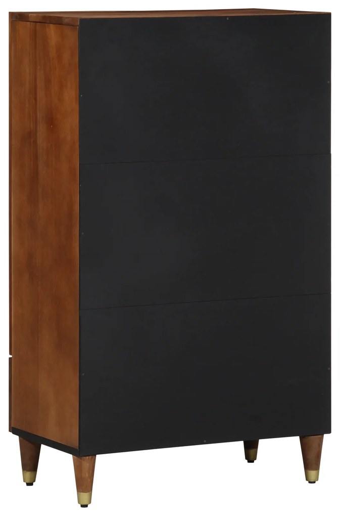 vidaXL Ψηλό Ντουλάπι Καφέ 60 x 33.5 x 100 εκ. Μασίφ ξύλο μάνγκο