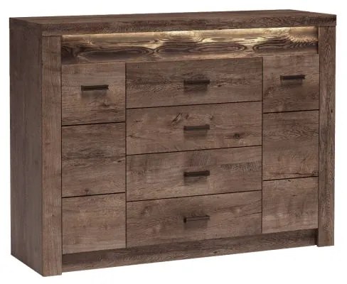 INDIANAPOLIS chest of drawers I7 dark ash tree