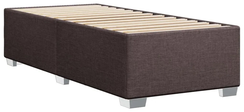 ΚΡΕΒΑΤΙ BOXSPRING ΜΕ ΣΤΡΩΜΑ ΣΚΟΥΡΟ ΚΑΦΕ 100X200 ΕΚ. ΥΦΑΣΜΑΤΙΝΟ 3285795