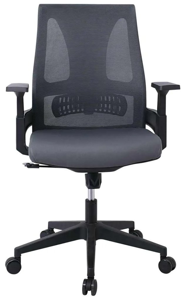 BF8760 Πολυθρόνα Γραφείου Mesh Γκρι , Ύφασμα Γκρι 65x62x97/107cm