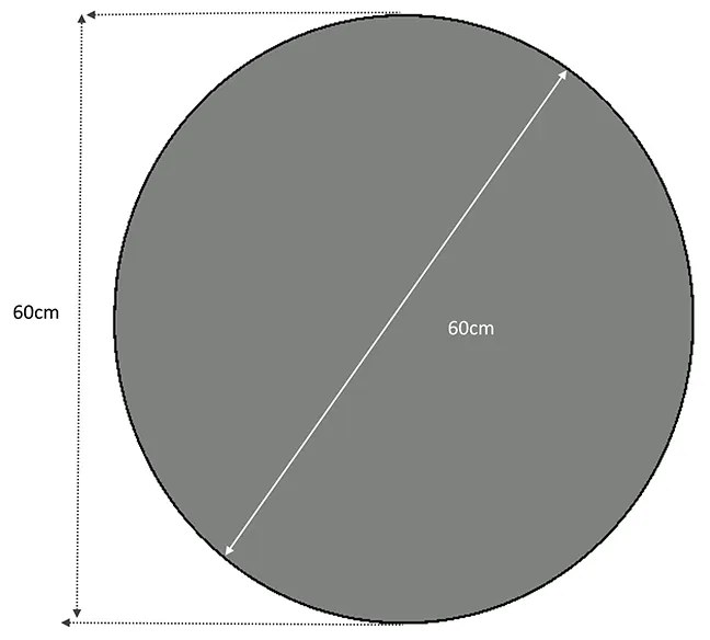Καθρέφτης τοίχου Losta Megapap χρώμα λευκό 60x60x2,2εκ.