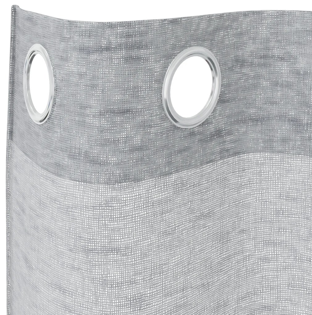 vidaXL Κουρτίνες 2 pcs Σκούρο γκρι 140 x 225 cm Πολυεστέρας
