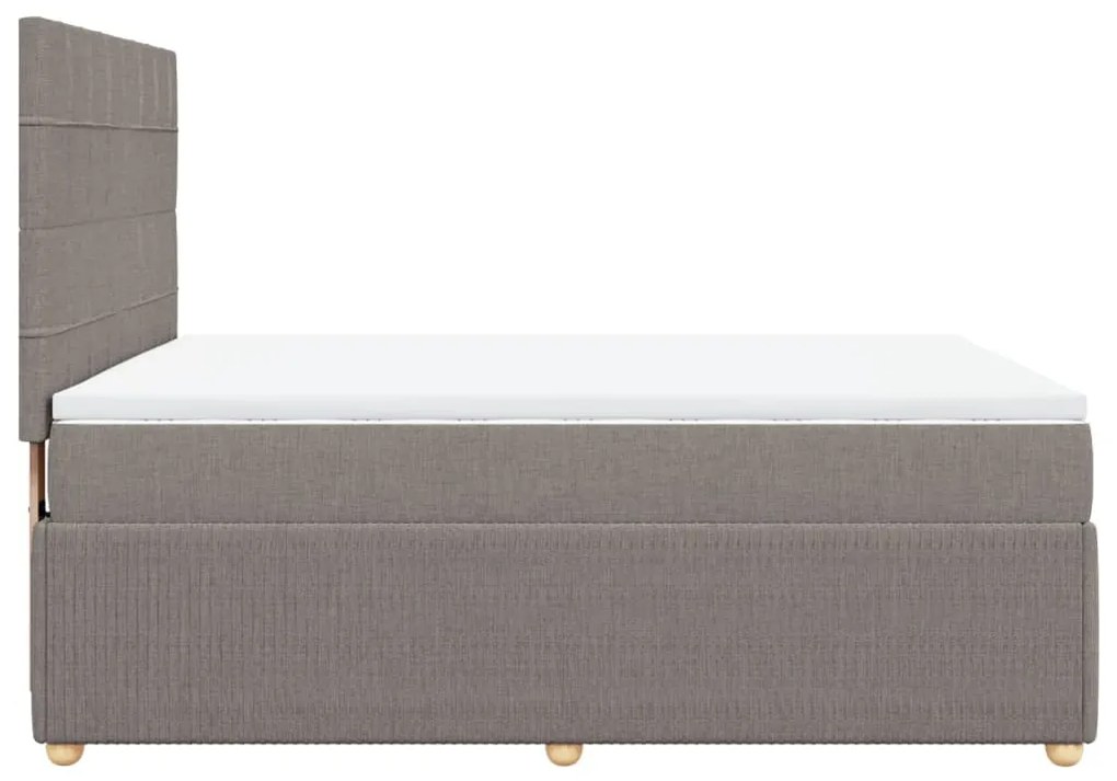 ΚΡΕΒΑΤΙ BOXSPRING ΜΕ ΣΤΡΩΜΑ TAUPE 160X200 ΕΚ. ΥΦΑΣΜΑΤΙΝΟ 3292111