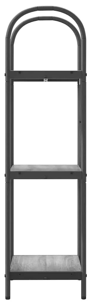 vidaXL Ράφι Βιβλίων Γκρι sonoma 40 x 30 x 109 εκ Επεξεργασμένο ξύλο