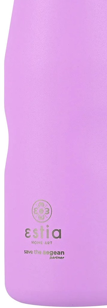 Μπουκάλι Θερμός Travel Flask Save The Aegean Lavender Purple 500ml - Estia