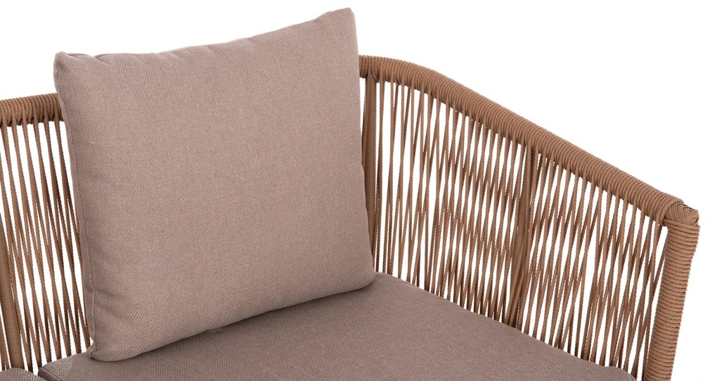 ΣΑΛΟΝΙ ΕΞ.ΧΩΡΟΥ 4ΤΜΧ FREJA HM6057.04 ΑΛΟΥΜ.ΚΑΠΟΥΤΣΙΝΟ-PE RATTAN &amp; ΜΑΞΙΛΑΡΙΑ ΜΠΕΖ