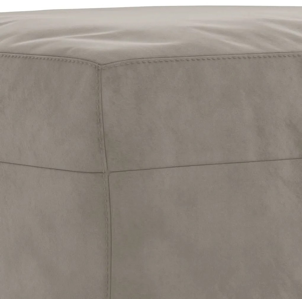 vidaXL Πάγκος Ανοιχτό Γκρι 100 x 35 x 41 εκ. Βελούδινος