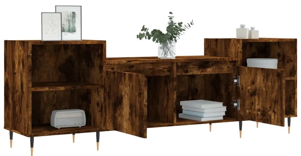 vidaXL Έπιπλο Τηλεόρασης Καπνιστή Δρυς 160x35x55 εκ. Επεξ. Ξύλο