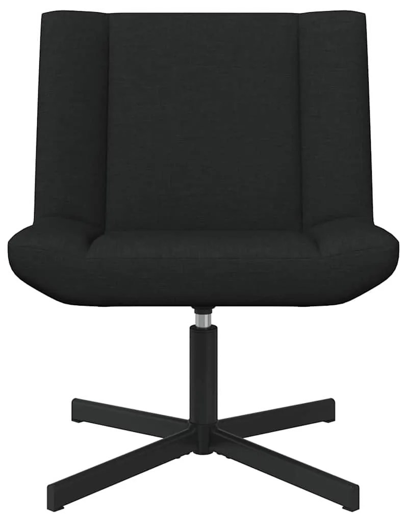 vidaXL Περιστρεφόμενη καρέκλα Μαύρο 63 x 75 x 76 εκ ύφασμα