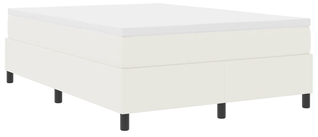 vidaXL Κρεβάτι με ελατήρια Κρεμ 160x200 εκ. από ύφασμα καρδουμελ