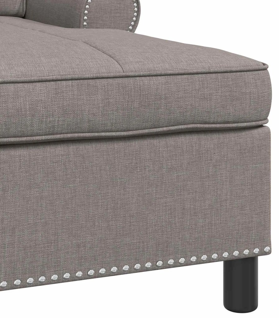 vidaXL Χαλάρωση με μαξιλάρι Taupe 91 x 157 x 91 εκ. ύφασμα