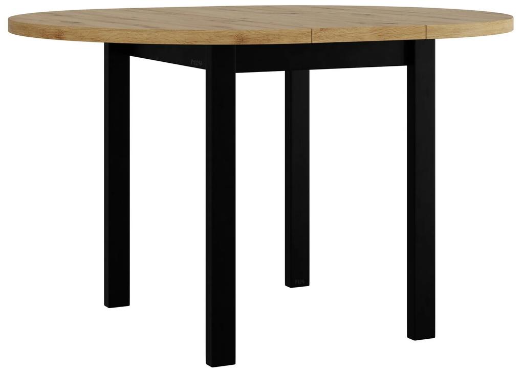 Τραπέζι Victorville 355, Artisan βελανιδιά, Μαύρο, 76cm, 22 kg, Επιμήκυνση, Πλαστικοποιημένη μοριοσανίδα, Ξύλο | Epipla1.gr