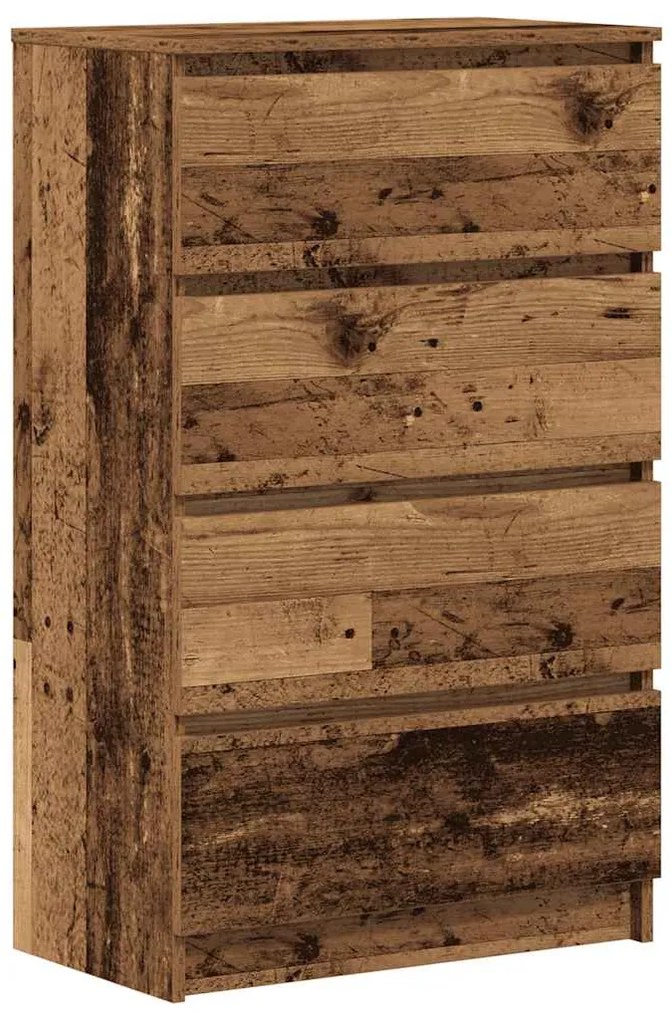 Sideboard Παλιό ξύλο 60x35x98,5 cm Ξύλο μηχανής - Καφέ