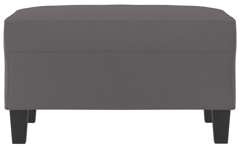 vidaXL Υποπόδιο Γκρι 70 x 55 x 41 εκ. από Συνθετικό Δέρμα