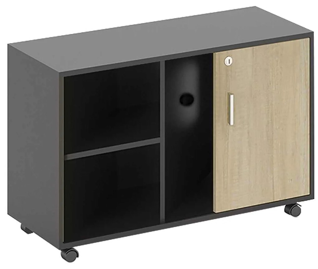 Ντουλάπι PROJECT Πλαϊνό 100x40x62cm Sonoma/Γκρι
