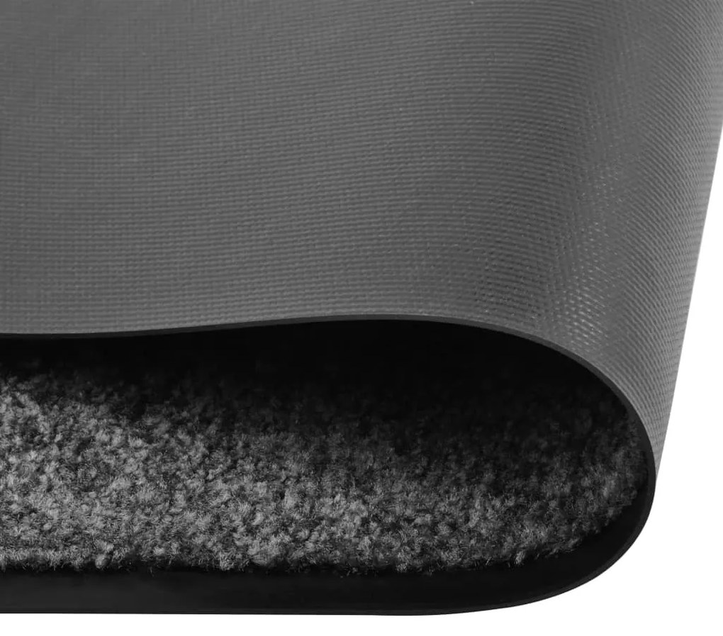 vidaXL Πατάκι Εισόδου Πλενόμενο Ανθρακί 60 x 180 εκ.