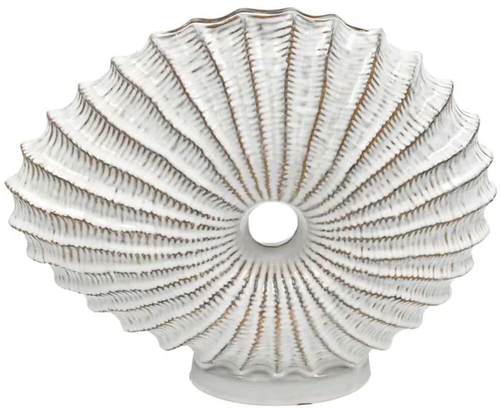 Διακοσμητικό Επιτραπέζιο 0048-125-007 43x13x36cm White Κεραμικό