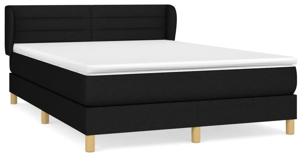 ΚΡΕΒΑΤΙ BOXSPRING ΜΕ ΣΤΡΩΜΑ ΜΑΥΡΟ 140X190 ΕΚ. ΥΦΑΣΜΑΤΙΝΟ 3126879