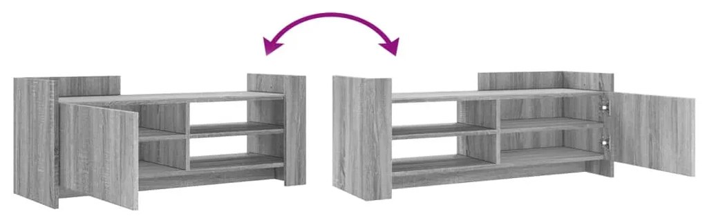 vidaXL Έπιπλο Τηλεόρασης Γκρι Sonoma 100x35x40 εκ. από Επεξεργ. Ξύλο