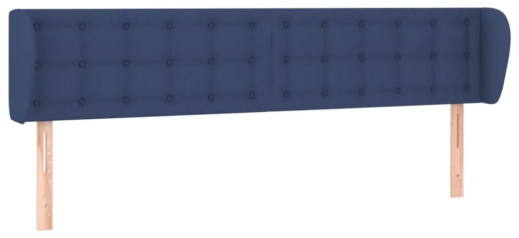 Κεφαλάρι με Πτερύγια Μπλε 163x23x78/88 εκ. Υφασμάτινο 3117590