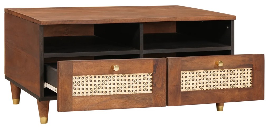 vidaXL Τραπεζάκια Σαλονιού with Drawer Καφέ 80 x 54 x 40 εκ