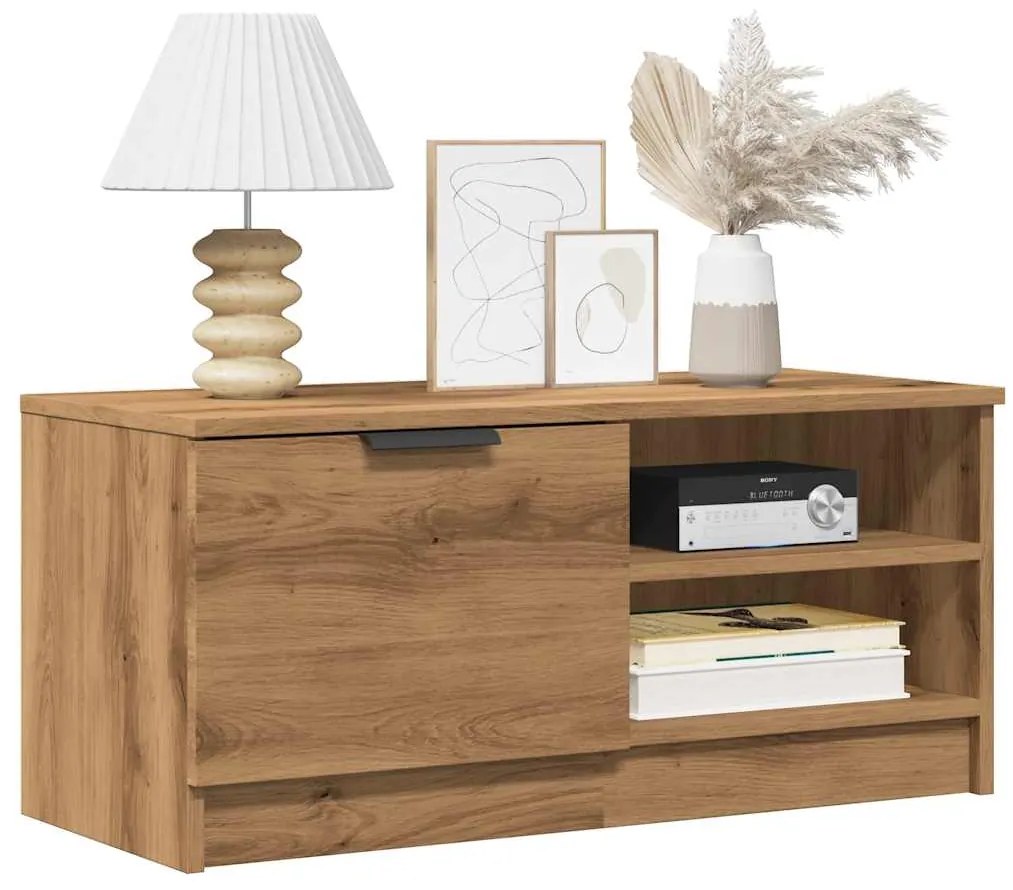 vidaXL Ντουλάπι τηλεόρασης Artisan Oak 80x35x36,5 cm