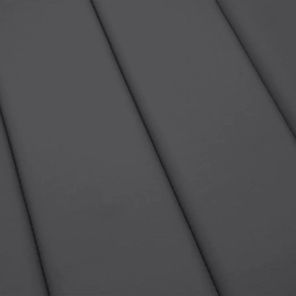 vidaXL Μαξιλάρι Ξαπλώστρας Ανθρακί 200 x 70 x 3 εκ. από Ύφασμα Oxford