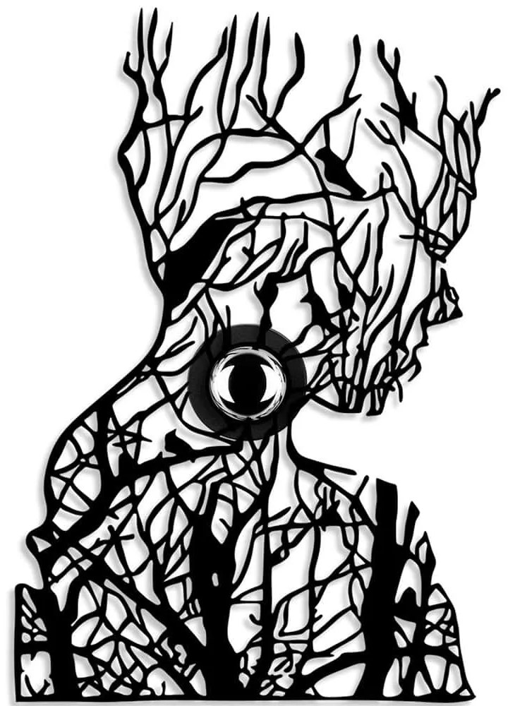 Διακοσμητικό Φωτιστικό Τοίχου Tree Man 526SHD1180 34x9x50cm 1xE27 40W Black Opviq