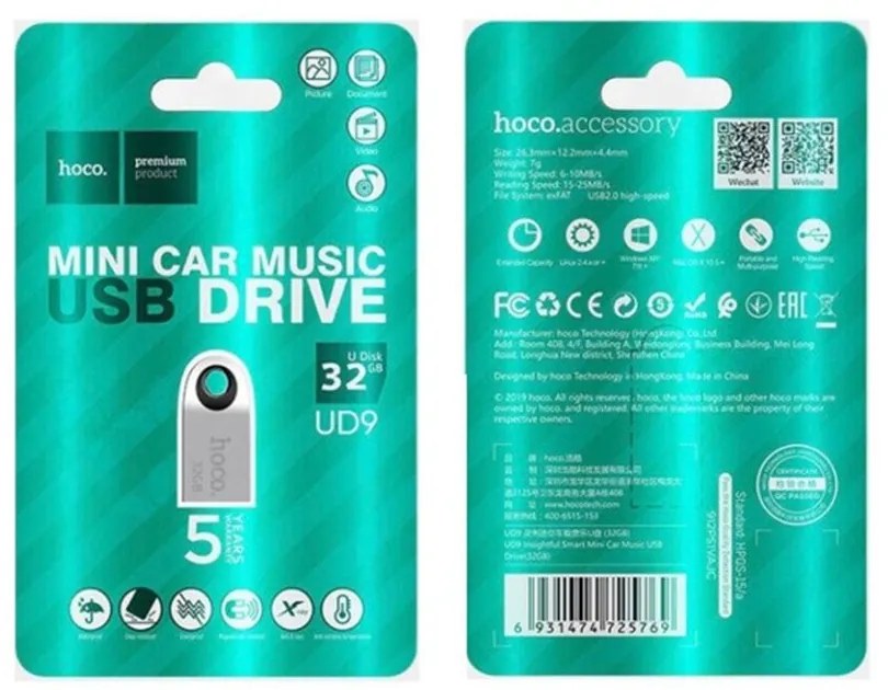 Hoco UD9 pendrive mini 32GB USB2.0