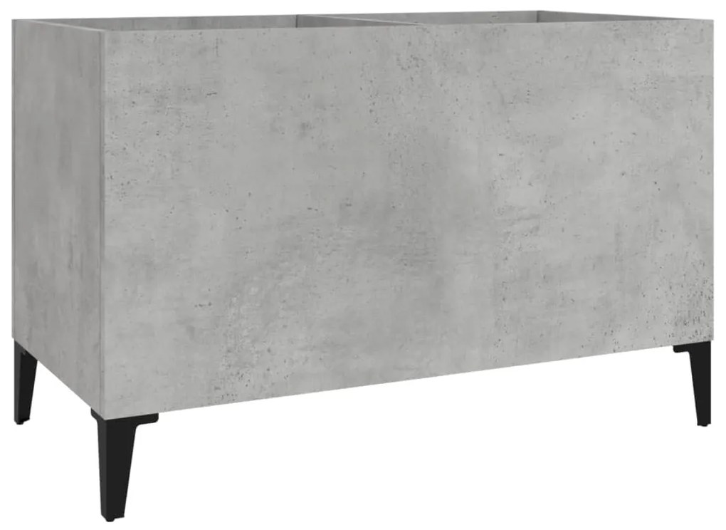 vidaXL Δισκοθήκη Γκρι Σκυροδέματος 74,5x38x48 εκ. Επεξεργασμένο Ξύλο