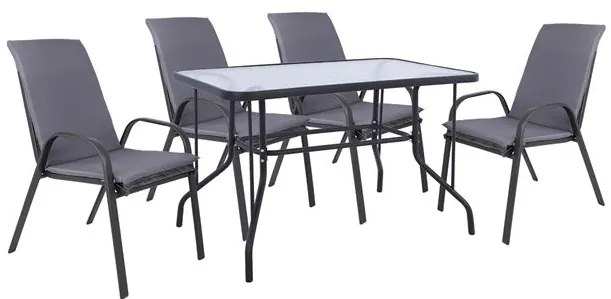 Intrahome ΣΕΤ ΤΡΑΠΕΖΑΡΙΑΣ 5ΤΜΧ ΜΕ 4 ΚΑΡΕΚΛΕΣ ΜΕ ΜΑΞΙΛΑΡΙ &amp; ΤΡΑΠΕΖΙ 110x60 ΚΑΦΕ .02 intraho-0008727