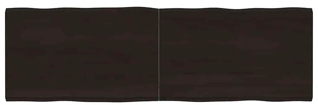 vidaXL Επιφ Τραπεζιού Αν Καφέ 160x50x(2-4)εκ.Ακατέργ. Μασίφ Ξύλο Δρυός