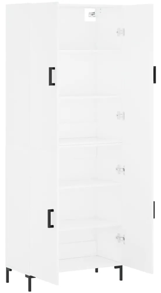 vidaXL Ντουλάπι Λευκό 69,5x34x180 εκ. από Επεξεργασμένο Ξύλο