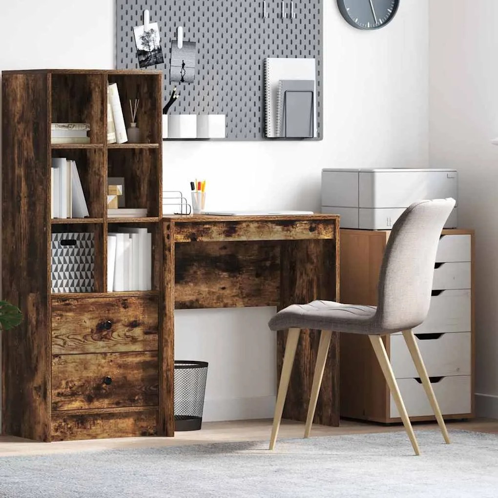 vidaXL Γραφείο Καπνιστή δρυς 70 x 40 x 76 εκ. Επεξεργασμένο ξύλο