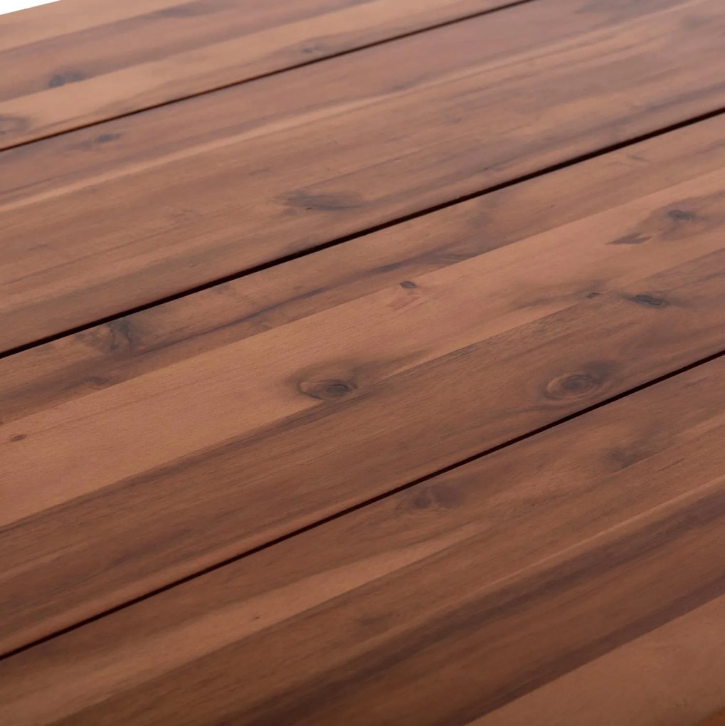 Τραπέζι Τραπεζαρίας FRIGGO Ξύλο Ακακίας πάχους 2,6 εκ. σε Φυσικό 160x80x76Υεκ. 160x80x76 εκ.