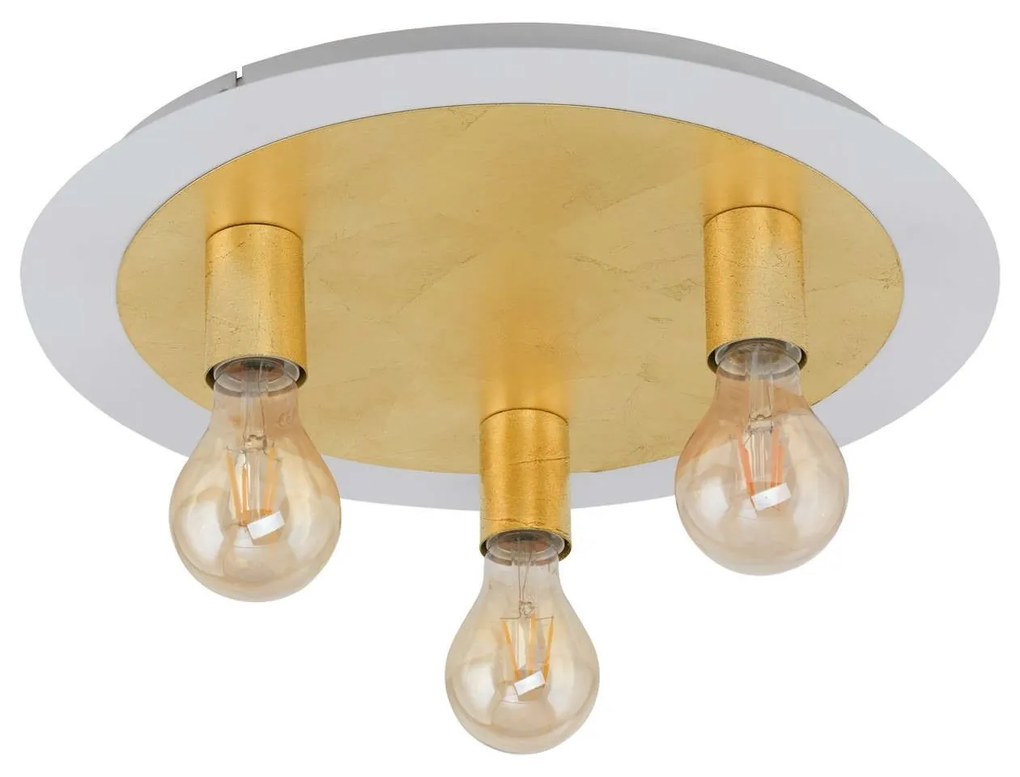 Φωτιστικό Οροφής - Πλαφονιέρα Led 97492 White - Gold Passano Eglo Metal