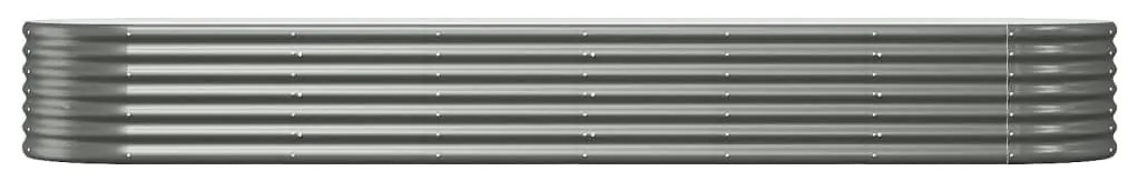 vidaXL Ζαρντινιέρα Γκρι 296x80x36 εκ. Γαλβανισμένος χάλυβας