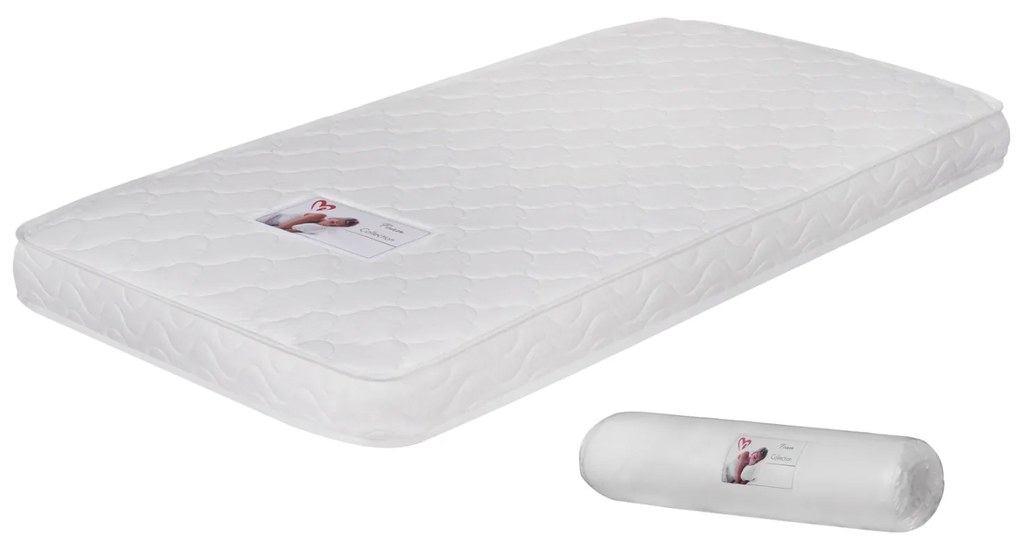 Στρώμα Με Foam Χωρίς Ελατήρια Jordy 90x190 (Roll Packing) Λευκό