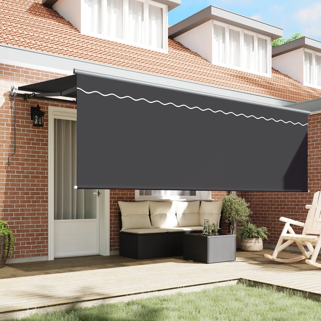 vidaXL Σκηνίτσα Αναδιπλούμενη Ανθρακί 400 x 200 cm ύφασμα
