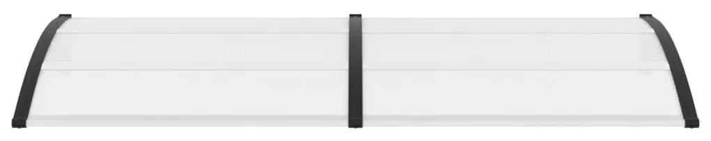 Στέγαστρο Πόρτας Μαύρο / Διαφανές 240 x 80 εκ. Πολυανθρακικό - Πολύχρωμο