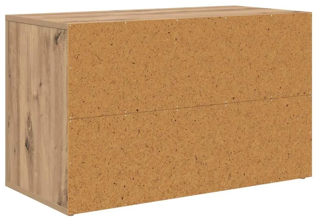 vidaXL Ράφι Παπουτσιών με ράφι artisan δρυς 75 x 35 x 45 εκ.