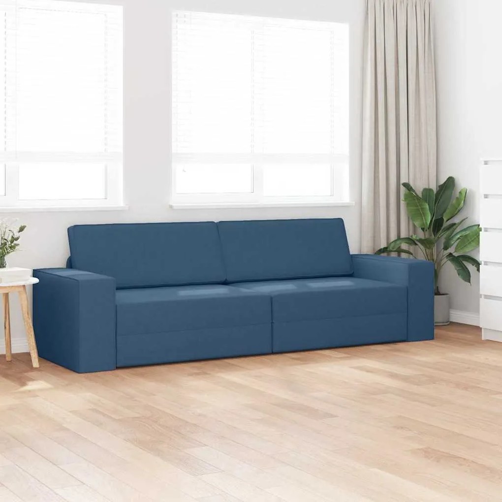 vidaXL Καναπέ-Κρεβάτι Σκούρο μπλε 245 x 78 x 77 εκ. ύφασμα