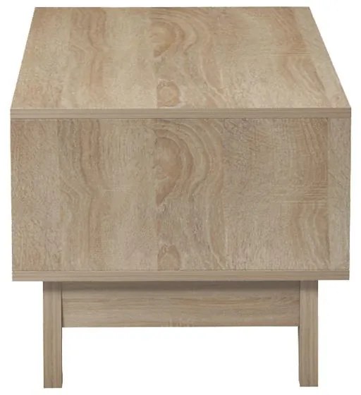 Τραπεζάκι σαλονιού Judas σε μαύρο μαρμάρου-sonoma απόχρωση 90x45x38.5εκ 90x45x38.5 εκ.